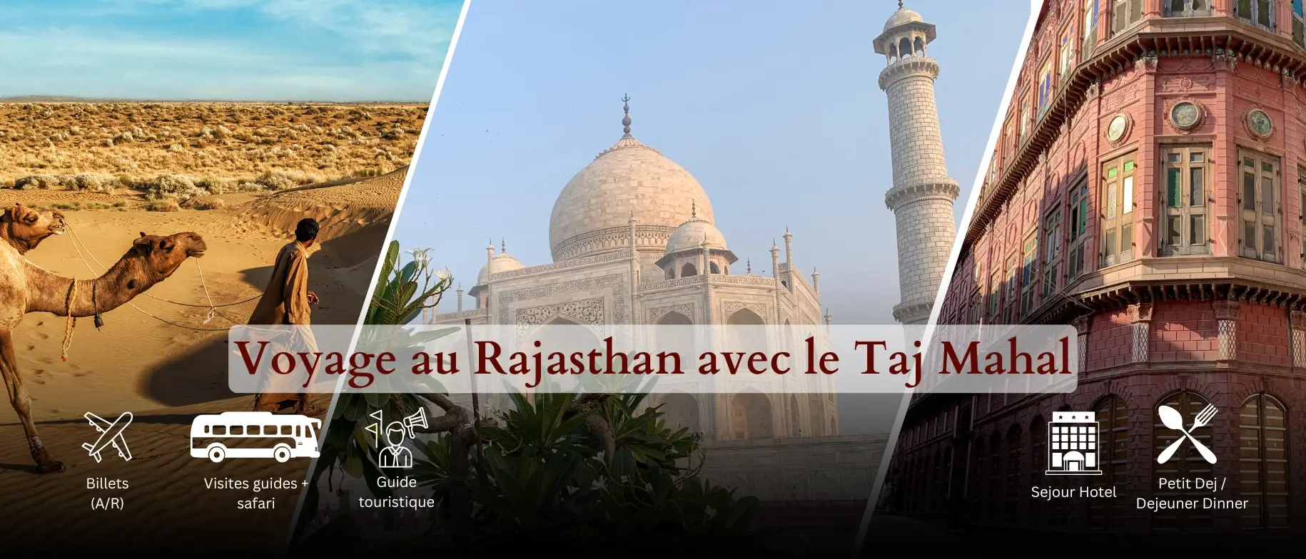 Voyage au Rajasthan avec le Taj Mahal